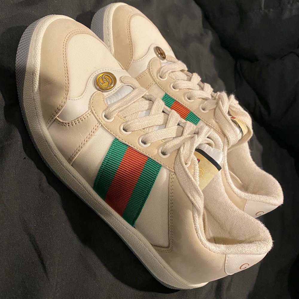 Gucci screener sneakers size 36.5